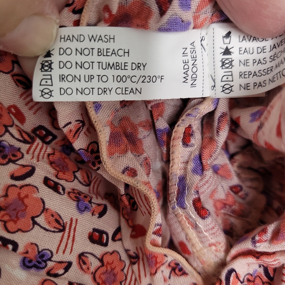 POUPETTE ST BARTH Floral Print Sleeveless V-neck Women's Dress SMALL - Picture 9 of 15